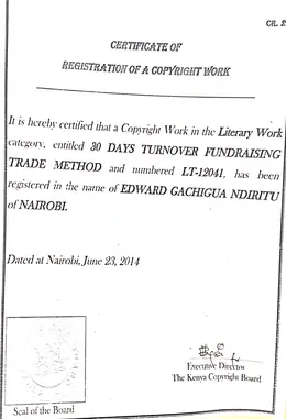 Certificate thumbnail